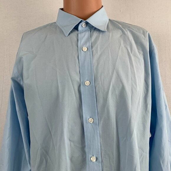 UNTUCKit Other - Untuckit Shirt Mens Size L Blue Button Up Long Sleeve Wrinkle Free